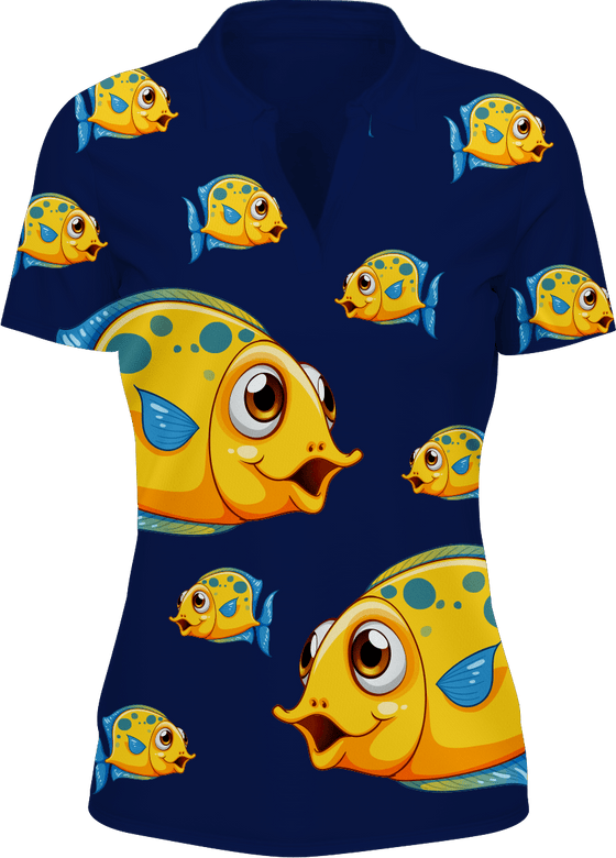 Fish out of water Women's Polo - fungear.com.au