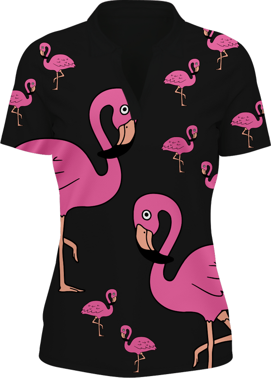 Flamingo Women's Polo - fungear.com.au
