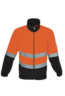  FULL ZIP HI VIS POLAR FLEECE WITH TAPE - kustomteamwear.com