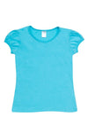 Girls Short Puff Sleeve Tee - kustomteamwear.com