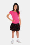 Girls Short Puff Sleeve Tee - kustomteamwear.com