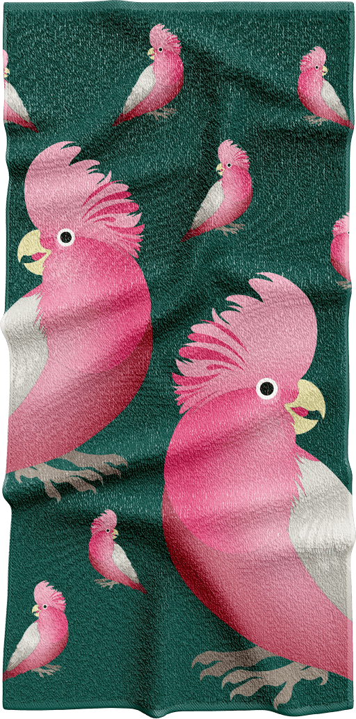 Glama Galah Towels - fungear.com.au