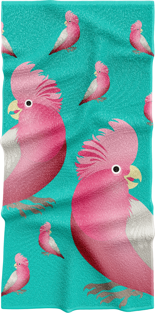 Glama Galah Towels - fungear.com.au