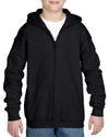 Heavy Blend Youth Full Zip Hooded Sweatshirt - kustomteamwear.com