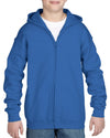 Heavy Blend Youth Full Zip Hooded Sweatshirt - kustomteamwear.com