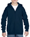 Heavy Blend Youth Full Zip Hooded Sweatshirt - kustomteamwear.com