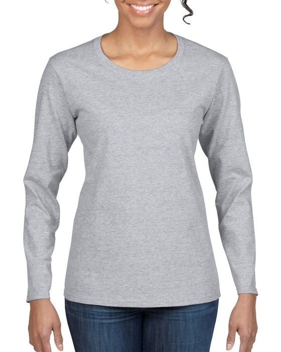 Heavy Cotton Ladies' Long Sleeve T-Shirt - kustomteamwear.com