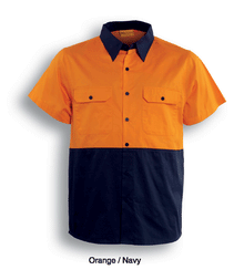  HI-VIS COTTON TWILL SHIRT S/S - kustomteamwear.com