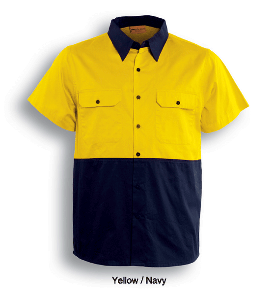 HI-VIS COTTON TWILL SHIRT S/S - kustomteamwear.com