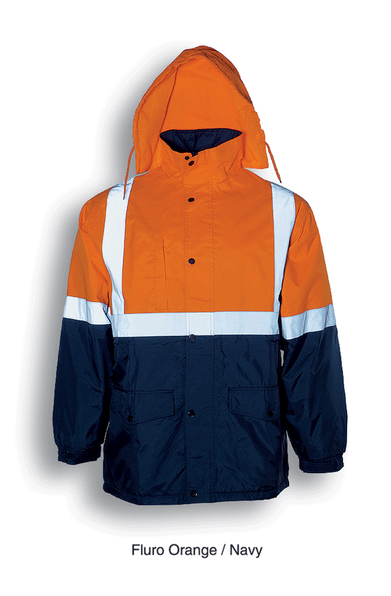 HI-VIS MESH LINING JACKET WITH REFLECTIVE TAPE - kustomteamwear.com