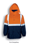 HI-VIS POLAR FLEECE LINED JACKET WITH TAPE - kustomteamwear.com