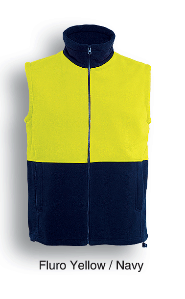 HI-VIS POLAR FLEECE VEST - kustomteamwear.com