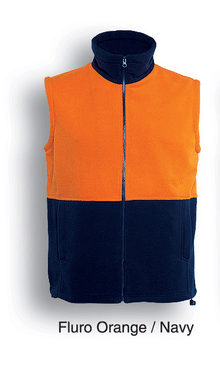  HI-VIS POLAR FLEECE VEST - kustomteamwear.com