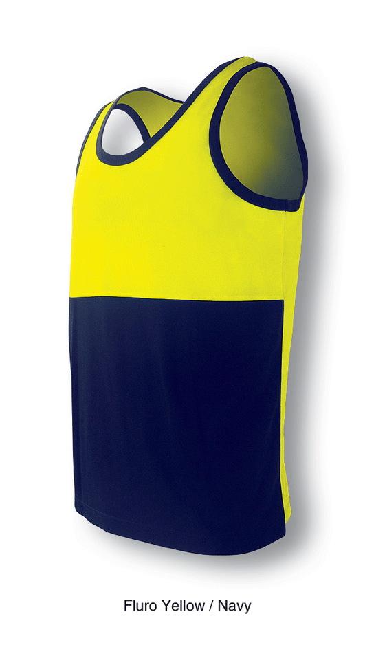 HI-VIS POLYFACE/COTTON BACK SINGLET - kustomteamwear.com