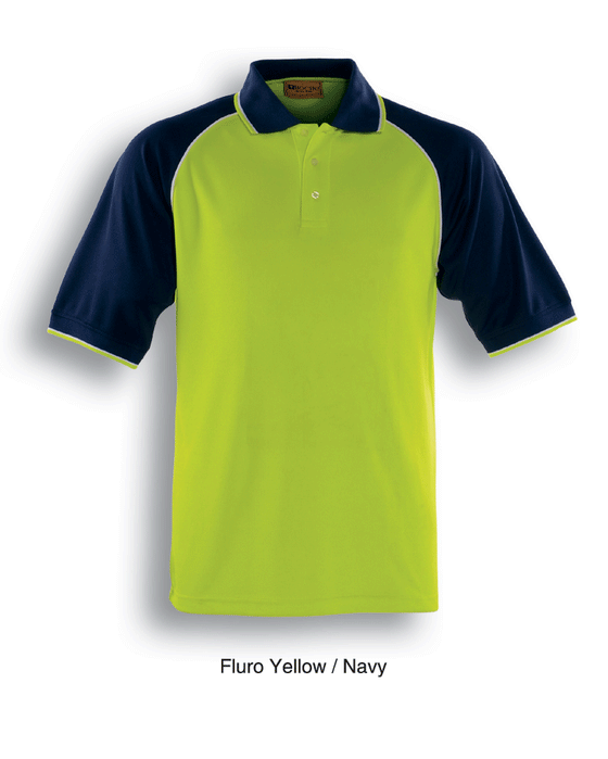 HI-VIS RAGLAN SLEEVE POLO - kustomteamwear.com