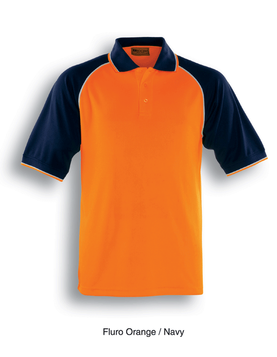 HI-VIS RAGLAN SLEEVE POLO - kustomteamwear.com