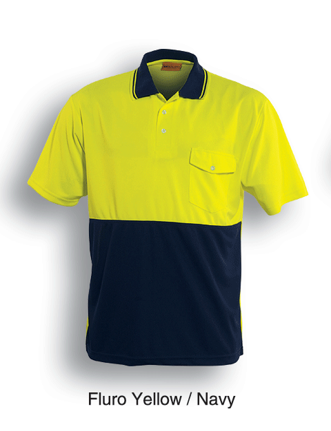 HI-VIS SAFETY POLO -SHORT SLEEVE - kustomteamwear.com