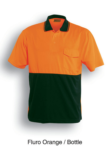 HI-VIS SAFETY POLO -SHORT SLEEVE - kustomteamwear.com