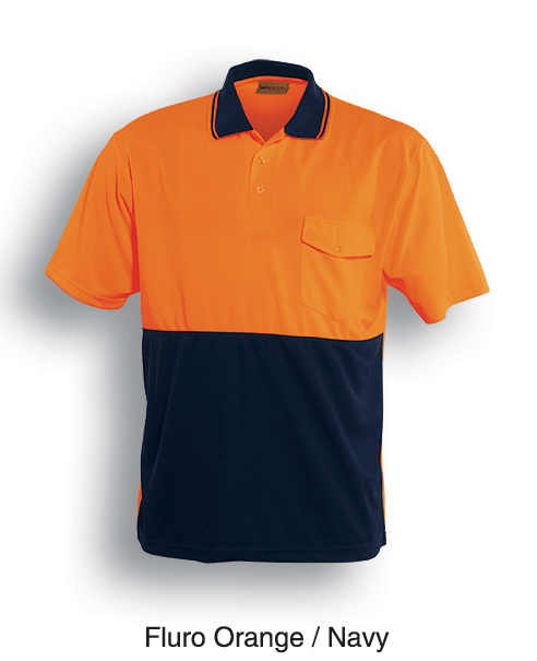 HI-VIS SAFETY POLO -SHORT SLEEVE - kustomteamwear.com