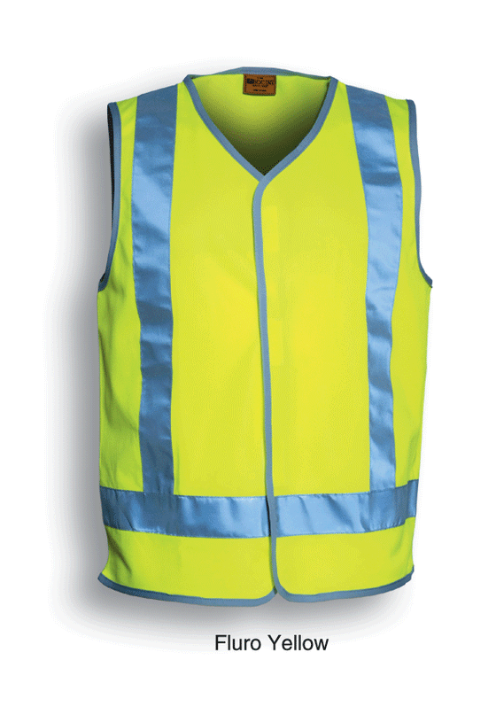 HI-VIS VEST WITH REFLECTIVE TAPE - kustomteamwear.com