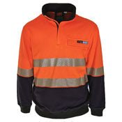 HiVis 1/2 Zip FR HRC2 D/N Jumper - kustomteamwear.com