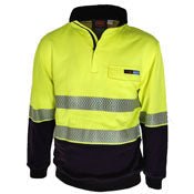  HiVis 1/2 Zip FR HRC2 D/N Jumper - kustomteamwear.com