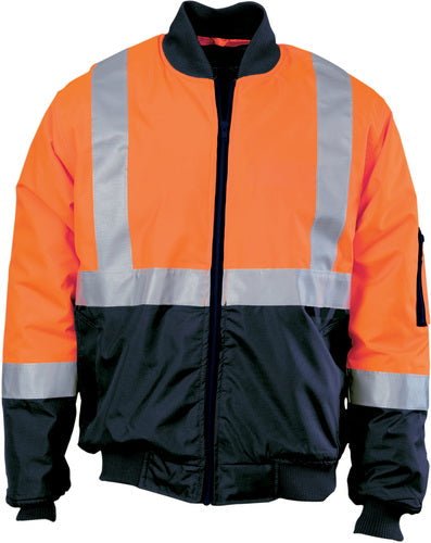 HIVIS 2 TONE BOMBER JACKET WITH CSR R/TAPE - kustomteamwear.com