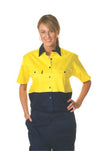 HiVis 2 Tone Cool-Breeze Cotton Shirt - Short Sleeve - kustomteamwear.com