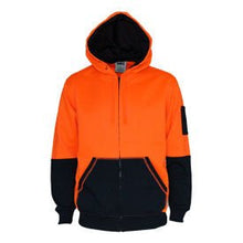  Hivis 2 tone full zip super fleecy hoodie - kustomteamwear.com