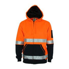  Hivis 2 tone full zip super fleecy hoodie with CSR R/tape - kustomteamwear.com