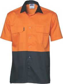  HiVis 3 Way Cool-Breeze Cotton Shirt - short sleeve - kustomteamwear.com