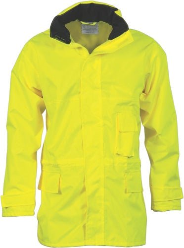 HiVis Breathable Rain Jacket - kustomteamwear.com