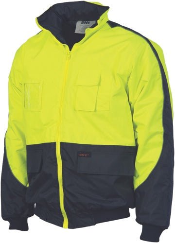 HiVis Contrast BOMBER JACKET - kustomteamwear.com