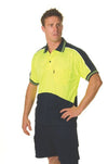 HiVis Cool Breathe Panel Polo Shirt - Short Sleeve - kustomteamwear.com