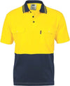 HiVis Cool-Breeze 2 Tone Cotton Jersey Polo Shirt with Twin Chest Pocket - S/S - kustomteamwear.com