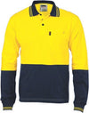 HiVis Cool-Breeze Cotton Jersey Polo Shirt with Under Arm Cotton Mesh - L/S - kustomteamwear.com
