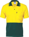 HiVis Cool-Breeze Cotton Jersey Polo Shirt with Under Arm Cotton Mesh - S/S - kustomteamwear.com