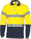 Hivis Cool-Breeze Cotton Jersey Polo With CSR R/Tape - L/S - kustomteamwear.com