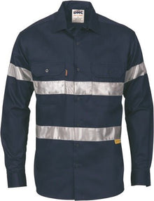  HiVis Cool-Breeze Cotton Shirt with 3M 8910 R/Tape - Long sleeve - kustomteamwear.com