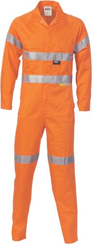 HiVis Cotton Coverall with 3M R/Tape - kustomteamwear.com