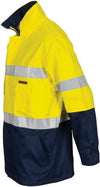 HiVis Cotton Drill "2 in 1" Jacket with Generic Reflective R/Tape - kustomteamwear.com