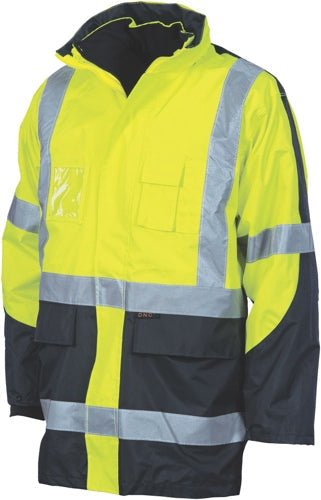 HiVis Cross Back 2 Tone D/N 6 in 1 Contrast Jacket (Outer Jacket and Inner Vest can be sold separately - kustomteamwear.com