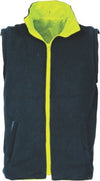 HiVis Cross Back D/N Ò4 in 1Ó Zip Off Sleeve Reversible Vest - kustomteamwear.com