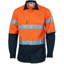  HIVIS D/N 2 TONE DRILL SHIRT - kustomteamwear.com