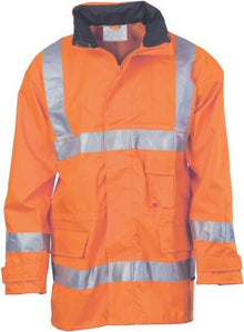  HiVis D/N Breath abl e Rain Jacket with 3M R/Tape - kustomteamwear.com