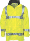 HiVis D/N Breath abl e Rain Jacket with 3M R/Tape - kustomteamwear.com