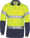 Hivis D/N Cool-Breathe Polo Shirt With 3M 8906 R/Tape - Long Sleeve - kustomteamwear.com