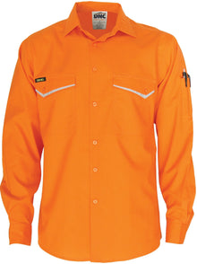  HiVis RipStop Cotton Cool Shirt, L/S - kustomteamwear.com