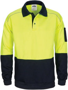  HiVis Rugby Top Windcheater with Two Side Zipped Pockets - kustomteamwear.com