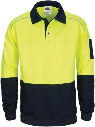 HiVis Rugby Top Windcheater with Two Side Zipped Pockets - kustomteamwear.com
